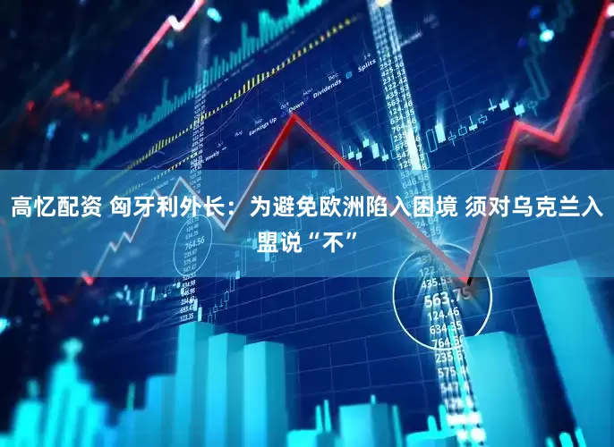 高忆配资 匈牙利外长：为避免欧洲陷入困境 须对乌克兰入盟说“不”