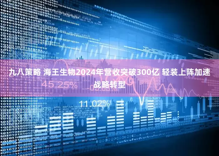 九八策略 海王生物2024年营收突破300亿 轻装上阵加速战略转型