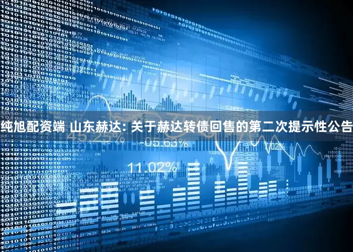 纯旭配资端 山东赫达: 关于赫达转债回售的第二次提示性公告