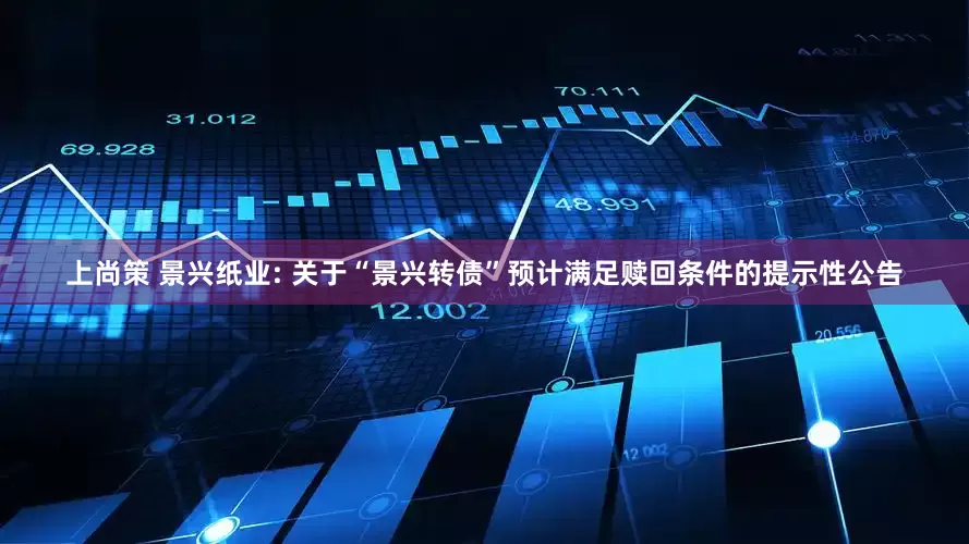 上尚策 景兴纸业: 关于“景兴转债”预计满足赎回条件的提示性公告
